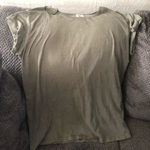 Olive Green T-shirt Dress